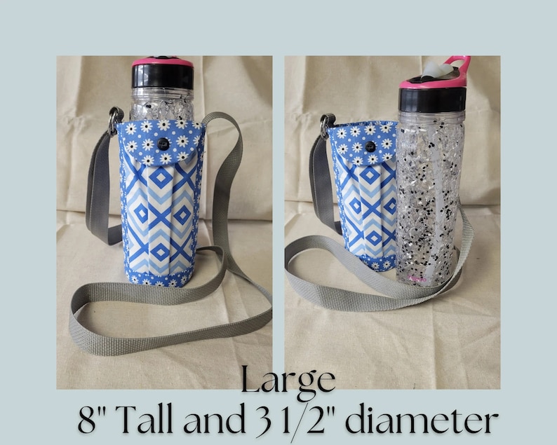 Water Bottle Holder Sling Carrier//walkers Insulated Water Bottle Cross