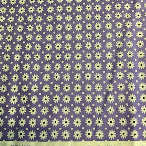 Purple Daisy Fabric, 100% Cotton Print by Moda Fabrics