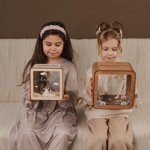 Personalized Koala Wooden Piggy Bank: Custom Toddler Gift image 14