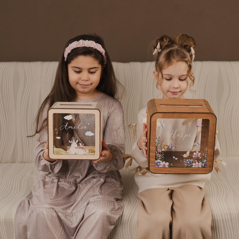 Personalized Koala Wooden Piggy Bank: Custom Toddler Gift image 14