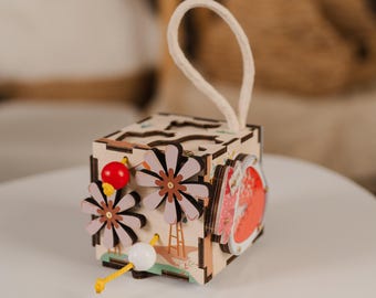 Montessori Busy Cube: Sensory Fidget Toy for Toddlers