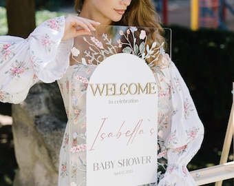 Wildflower Baby Shower Welcome Sign: Floral Party Decor