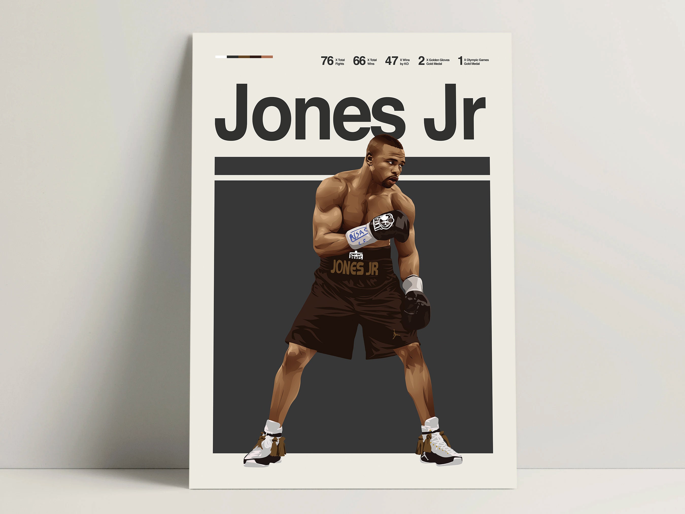 Roy Jones Jr Poster, Boxing Poster, Modern Boxing Print