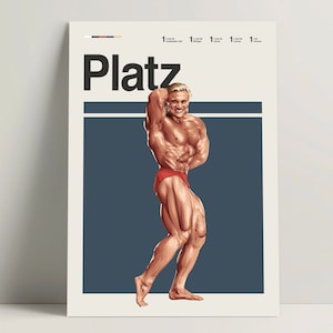 Tom Platz Poster, Bodybuilding Poster, Mr Olympia Art Print, Bodybuilding Wall Art Office, Motivational Gym Decor, Bodybuilding Gift Ideas