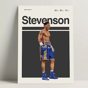 Shakur Stevenson Poster, Boxing Poster, Modern Boxing Print, Minimalist Boxing Wall Art for Office, Boxing Bedroom Decor, Boxing Gift Ideas