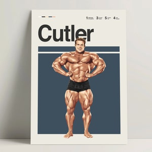 Jay Cutler Poster, Bodybuilding Poster, Mr Olympia Art Print, Bodybuilding Wall Art Office, Motivational Gym Decor, Bodybuilding Gift Ideas