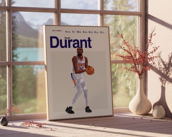Poster Leonard Durant Kevin Durant Poster, Basketball Poster, NBA