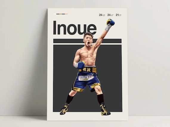 Naoya Inoue Poster, Boxing Poster, Modern Boxing Print