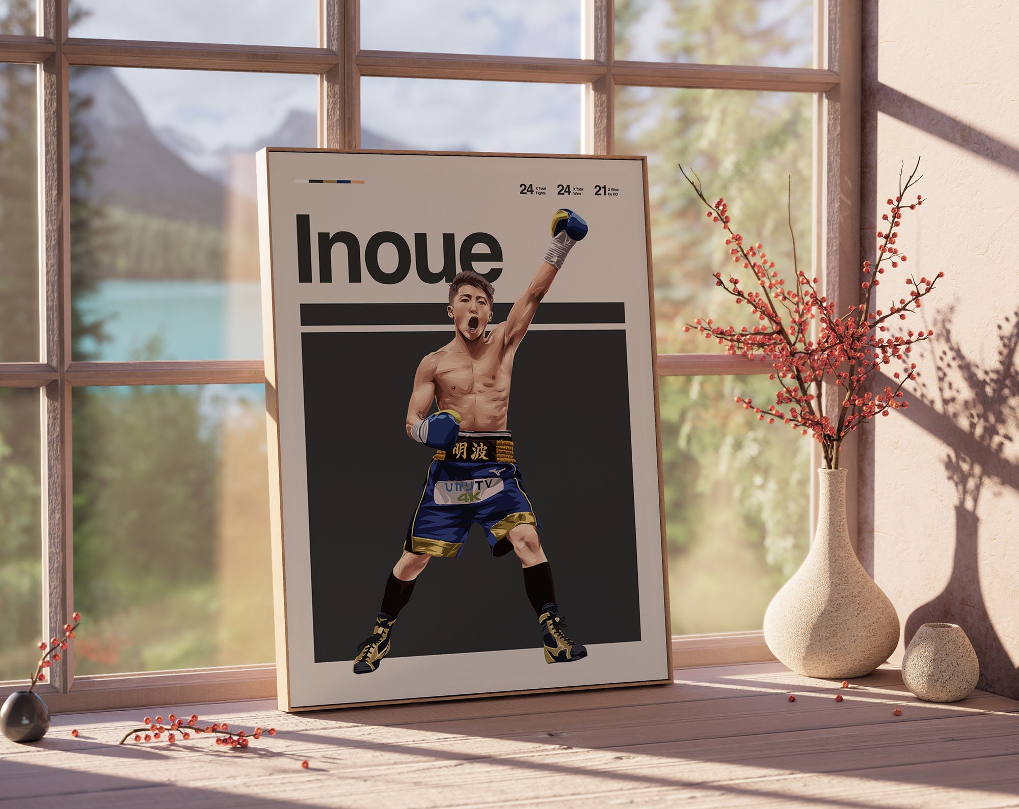 Naoya Inoue Poster, Boxing Poster, Modern Boxing Print