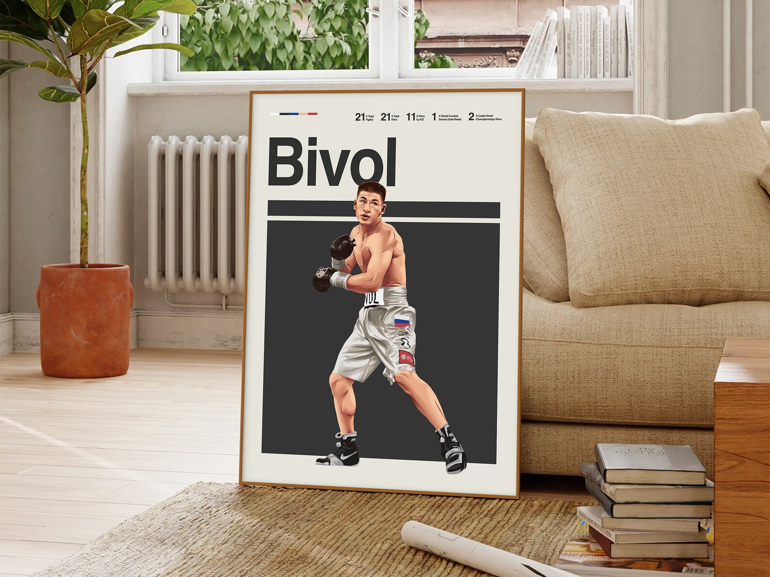 Dmitry Bivol Poster, Boxing Poster, Modern Boxing Print, Minimalist