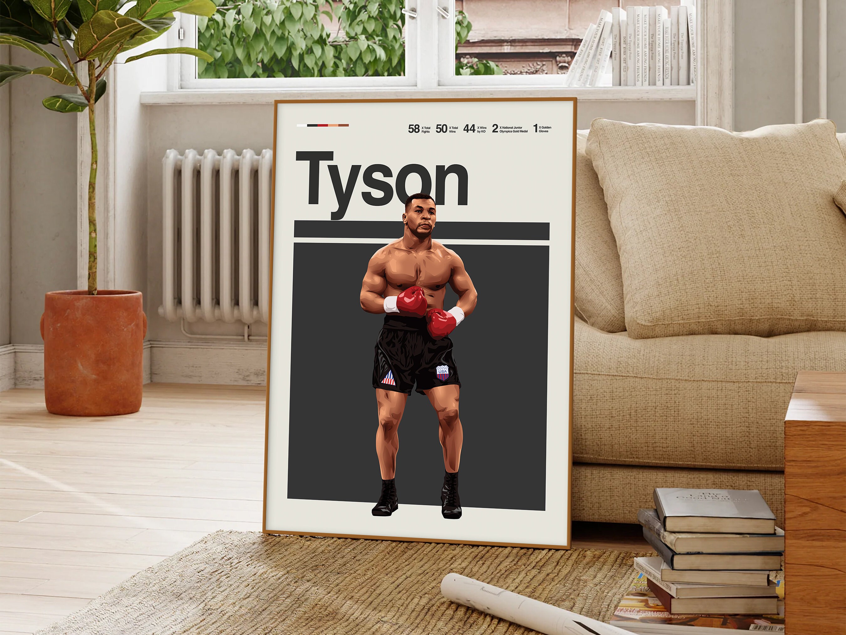 ボクシング マニーパッキャオ プラスティック製 ポスター インテリア