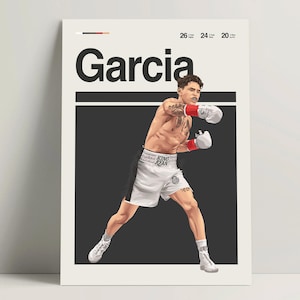 Ryan Garcia Poster, Boxing Poster, Modern Boxing Print, Minimalist Boxing Wall Art for Office, Boxing Bedroom Decor, Boxing Gift Ideas