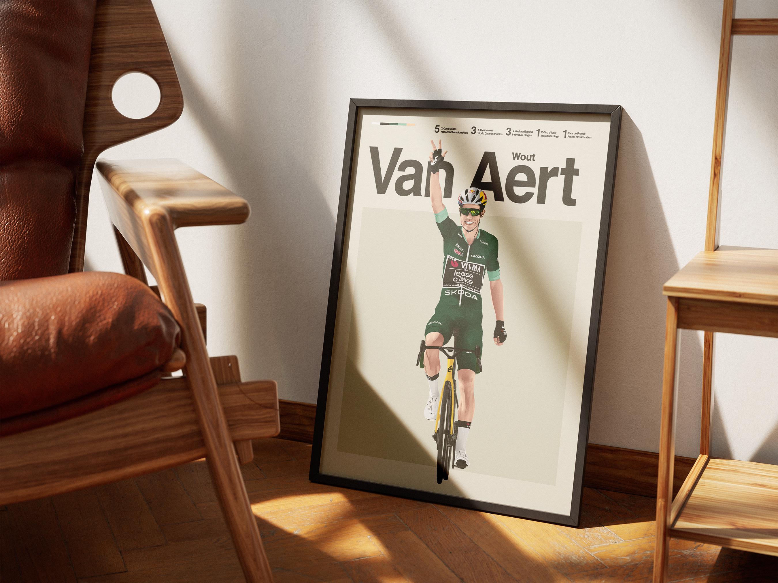 Wout Van Aert team jumbo visma tour de france 2022 Art Print for Sale