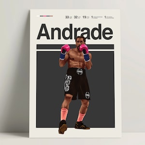 Demetrius Andrade Poster, Boxing Poster, Modern Boxing Print, Minimalist Boxing Wall Art for Office, Boxing Bedroom Decor, Boxing Gift Ideas