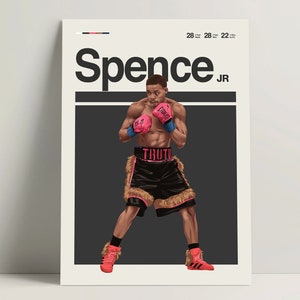 Errol Spence JR Poster, Boxing Poster, Modern Boxing Print, Minimalist Boxing Wall Art for Office, Boxing Bedroom Decor, Boxing Gift Ideas