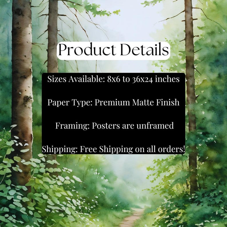 Watercolor Smoky Mountains Print, Spring Flowers Watercolor Poster