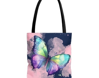 Butterfly Tote Bag | Jute bag | Shopping bag| Jute Bag |