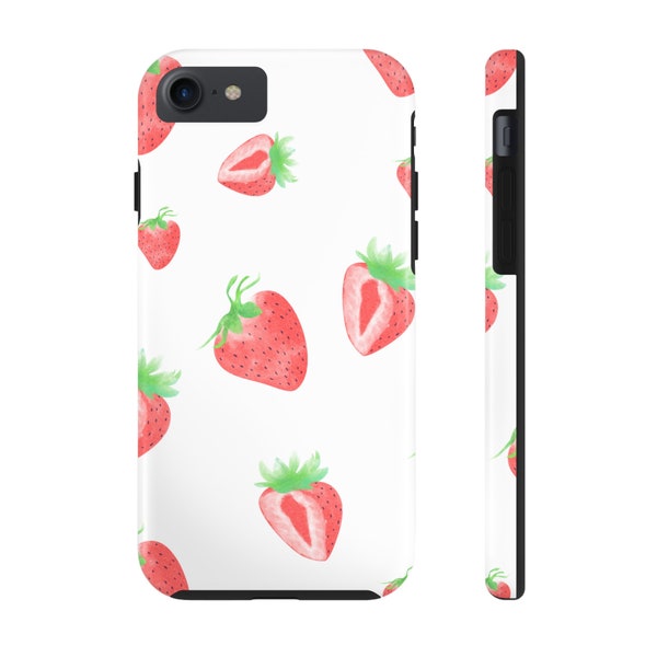 Strawberry iPhone Tough Cases | Strawberry phone case | Mobile case