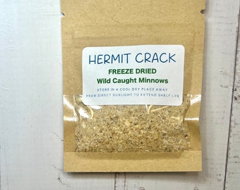 Ground Raw Freeze Dried Minnows | Hermit Crab Food, Wild Caught, Hermit Crab, Protein, Hermit Crab Diet, Raw Freeze Dried