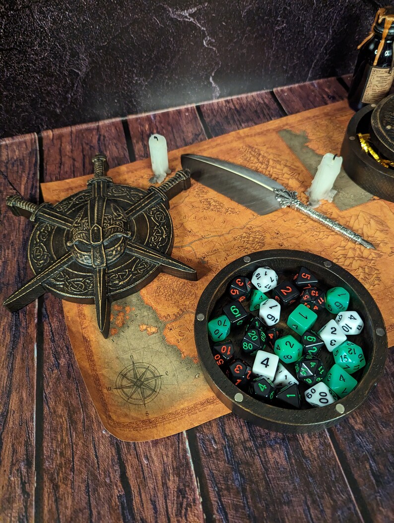 Dice Tray Dnd Birthday Gift Dice Storage Dnd Dice Tray 3rd Anniversary