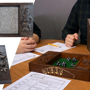 Dice Tray | Dice holder | DND Dice box | Personalized Gift for D&D Fans | Dangeon and Dragon | Anniversary | Birthday Gift | DM Gift