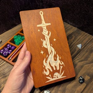 Dice Tray, Dice Box, Dice Holder, Personalized Dice Case for Tabletop RPG, Unique Housewarming Gift, Birthday, Anniversary