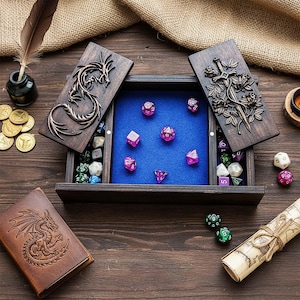 DnD Dice Tray | Custom Dice Box | Dice Tray | Dice Storage | Tabletop Accessory | RPG Tray | DnD Dangeon Master Gift
