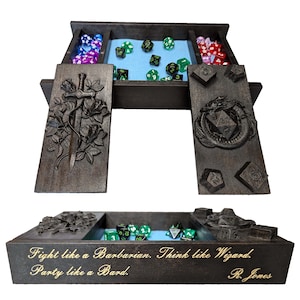 Daggerheart Gaming Dice Box, RPG Dice Holder, Tabletop Storage, Dungeons & Dragons Accessory, Gamer Gift, Custom Gift