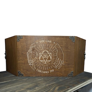 Dungeon Master Screen, Wooden RPG Screen, Dm Screen Magnetic Wood, Dnd Dm Screen, Birthday, Anniversary