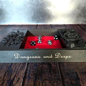 Dice Tray Dice Holder DnD Dice Box Personalized Gift for Dungeons and Dragons Fans DM Gift Anniversary or Birthday Gift for Gamer
