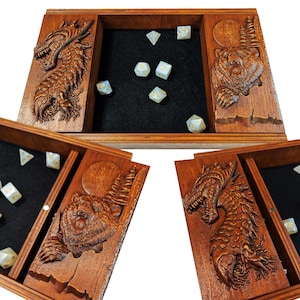 Dice holder | DND Dice box | Personalized Gift for D&D Fans | Dangeon and Dragon | 3rd Anniversary | Birthday Gift | DND Dm Gift