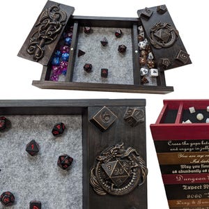 Dice Tray | Dice holder | DND Dice box | Personalized Gift for D&D Fans | Dangeon and Dragon | Anniversary | Birthday Gift | DM Gift