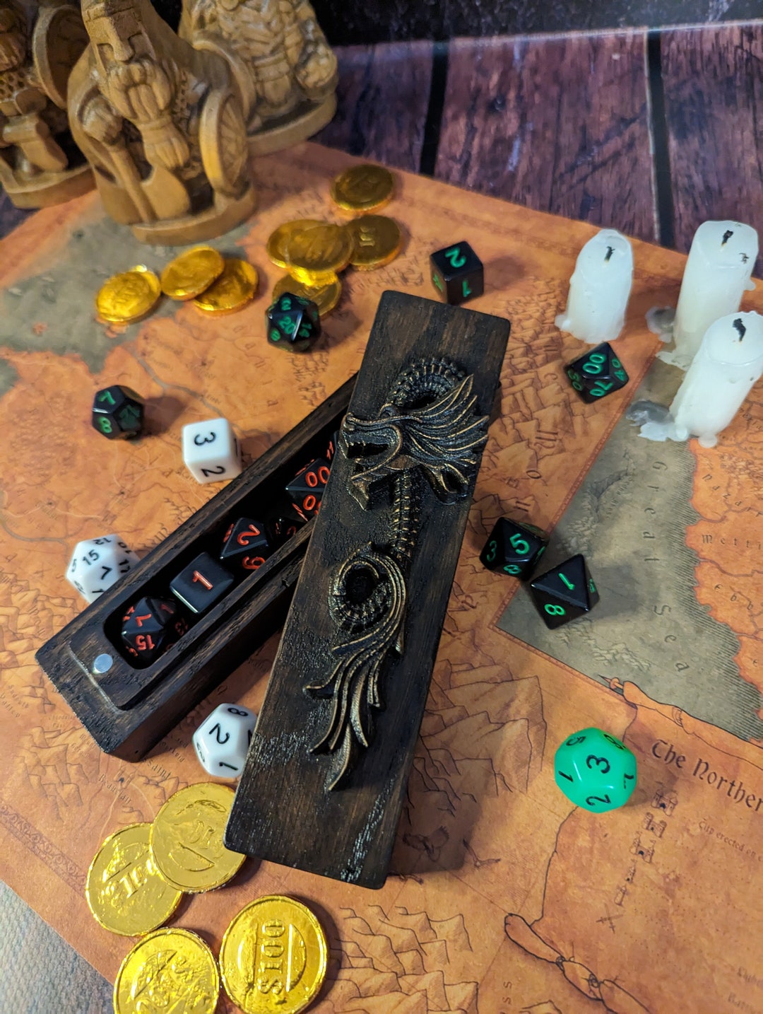 Dice Box Personalized Dice Box Dnd Gifts Dungeons and Dragons DND Gift Box Dice Dice Set DND