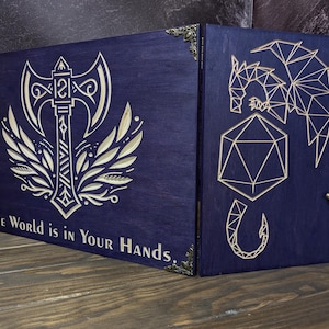 Dungeon Master Screen, Wooden RPG screen gift, Dnd Gift, TableTop Games, Pathfinder, DM Gifts, DMS, Gift for friend, Birthday, Anniversary