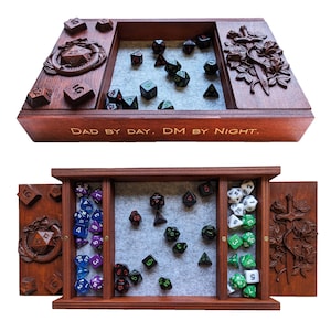 Dice Box for Gamers - Daggerheart Gaming Dice Box - RPG Accessory - Gaming Gift - Dice Storage Solution