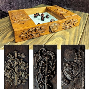 Dice tray, Custom DnD Dice Box, DnD Rolling Tray, Dice Holder, Dice Case, Dnd Gift, Dm Gift