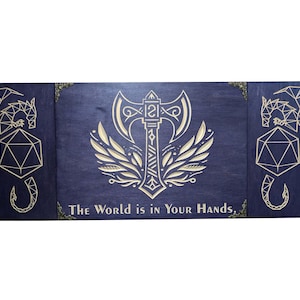 DM Screen – Game Master Gift for DnD & RPG Fans – Gift for Friends with Personalized Engraving