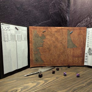 DM Screen, Game Master Screen, Gift for Dm, Wooden Gift with Personalized Engraving
