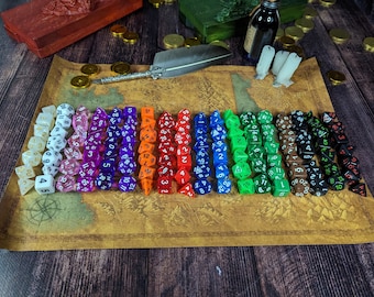 Dice set full set | Dnd dice set  Dice set Dice set dnd Dice tray Dice bag Dice box dnd accessories dnd gifts Cthulhu D&D Dice Set D20