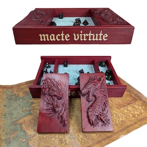 Cthulhu Dice Tray | Gaming Dice Storage | Cthulhu Dice Box | Tabletop Gaming | RPG Gift | Mythos Dice Tray | Cthulhu Gift
