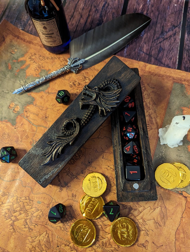 Dice Box Personalized Dice Box Dnd Gifts Dungeons and Dragons DND Gift