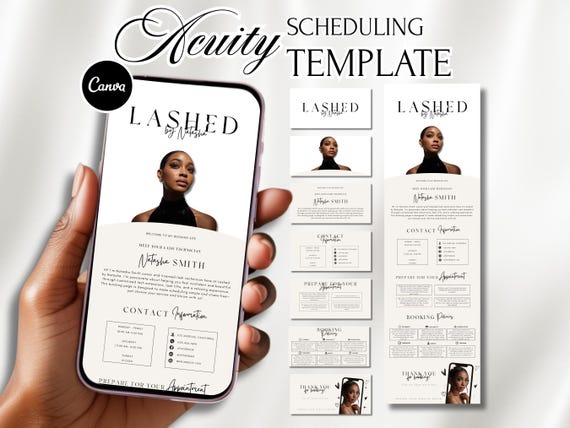 Minimalist Lash Acuity Scheduling Template Lash Tech Website Template Acuity Lash Booking Site Lash Stylist Acuity Business Site Template