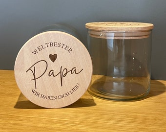 Vorratsglas | Vatertag | Geschenk | Familie | Geschenkidee | Weltbester Papa