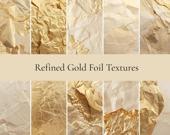 Refined Gold Foil Textures – Light Beige Luxury Background Pack