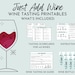 Printable Blind Wine Tasting Party Game - Host Your Own DIY Wine ...