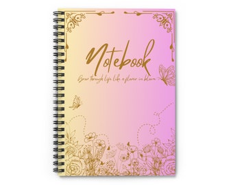 Spiral Notebook - Ruled Line, Big notebook to use for journaling, Best notebook, aesthetic