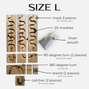 Marble Run Game Wooden Toy – Montessori Gift for Kids and Toddlers, Ball Drop Track That Encourages Logic and Coordination