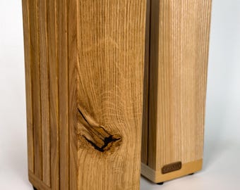 Magnetic Knife Block, Wooden Knife Holder Stand, Oak Knife Storage, Kitchen Organizer, Countertop Knife Stand, Gift for Chef