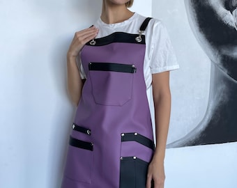 Professional Pottery Apron Leather Apron - Culinary Apron for Master Chef - Handmade Quality Leather Cobbler & Maker Apron