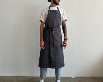 Delantal de barbacoa personalizado para hombre: bordado, ideal para cocinar, asar a la parrilla o trabajar la madera. Un regalo perfecto para papá o hermano.